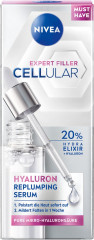 NIVEA Cellular Expert Filler Aufpolsterndes Hyaluron-Serum, 30 ml, Нивеа Сыворотка для лица, 20% гиалурон и алоэ вера, заполнение морщин, 30 мл