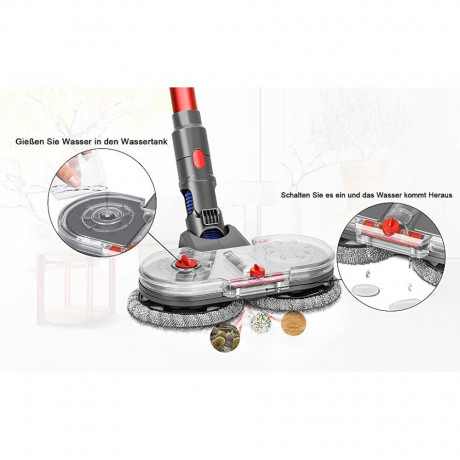 FeelGlad FeelGlad Akku-Wischmopp Zubehor fur Staubsauger,Dyson V7 bis V11, Wassertanks  Беспроводная швабра FeelGlad для пылесосов, Dyson V7–V11, резервуары для воды