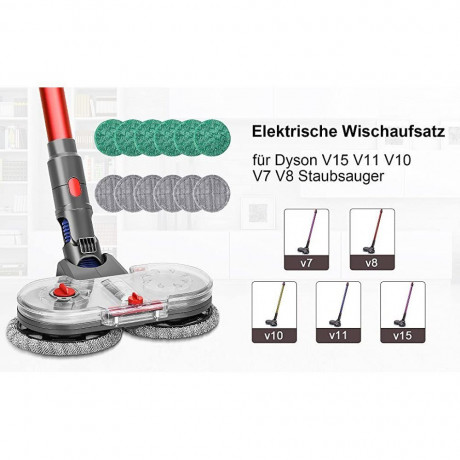 FeelGlad FeelGlad Akku-Wischmopp Zubehor fur Staubsauger,Dyson V7 bis V11, Wassertanks  Беспроводная швабра FeelGlad для пылесосов, Dyson V7–V11, резервуары для воды