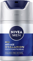 NIVEA MEN Anti-Age Hyaluron Feuchtigkeitspflege LSF 15, 50 ml, Нивеа Мужской крем для лица anti-age, SPF 15, гиалурон и Luminous630, против морщин и пигментации, 50 мл