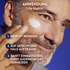 NIVEA MEN Anti-Age Hyaluron Feuchtigkeitspflege LSF 15, 50 ml, Нивеа Мужской крем для лица anti-age, SPF 15, гиалурон и Luminous630, против морщин и пигментации, 50 мл