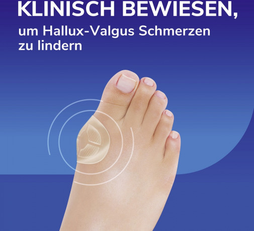 SCHOLL Hallux Valgus Druckschutz, 5 St, Шолль Защита при вальгусной деформации, мягкие подушечки, 5 шт