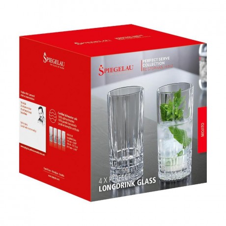 Spiegelau Spiegelau Perfect Serve Collection Longdrink Glas gross 350 ml Set 4-tlg. Spiegelau Perfect Serve Collection Бокалы для длинных напитков, большие, 350 мл, набор из 4 предм.