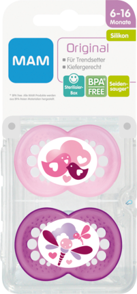 MAM MAM Оригинал	ьный Силикон	, 6-16 Год	e, Mädchen, 2 штück, 2 st