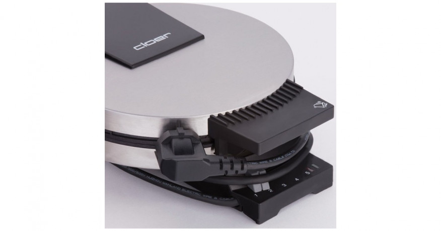 Cloer Cloer Waffeleisen 189 edelstahl/schwarz, 930 Watt  edelstahl/schwarz Вафельница Cloer 189 нержавеющая сталь/черная, 930 Вт