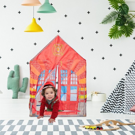 relaxdays Feuerwehr Kinderzelt Детская палатка пожарной охраны
