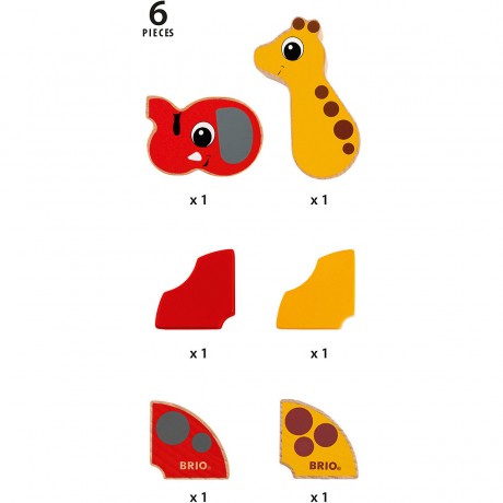 BRIO Magnet-Tiere Elefant und Giraffe Магнит животные слон и жираф