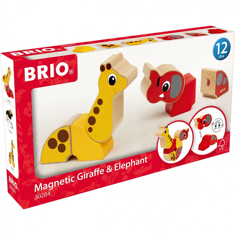 Купить BRIO Magnet-Tiere Elefant und Giraffe Магнит животные слон и жираф в  интернет-магазине Diskontshop.eu Германия всего за 4 172 руб. в