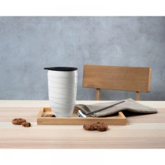 ASA SELECTION ASA Thermo Thermobecher twisted weiss 0,35 L / h: 12,3 cm Термокружка ASA Thermo витая белая 0,35 л / высота: 12,3 см