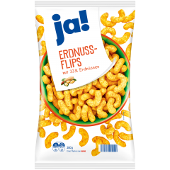 ja! Erdnussflips Снэк кукурузно-арахисовый 200г