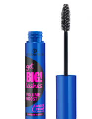 Essence Get Big! Lashes Volume Boost Waterproof Mascara, Эссенс Водостойкая тушь для ресниц get BIG! lashes c эффектом объема, 12 мл