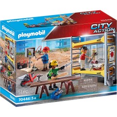 PLAYMOBIL PLAYMOBIL 70446 Baugerust mit Handwerkern PLAYMOBIL 70446 строительные леса с мастерами