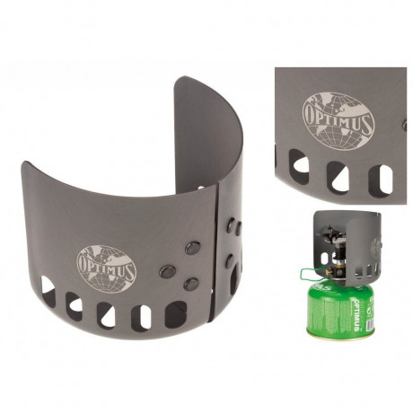 OPTIMUS OPTIMUS Grill-Windschutz Optimus Clip-On Windschutz fur Gaskartuschen  Ветровое стекло-решетка OPTIMUS Ветровое стекло Optimus на клипсе для газовых баллончиков