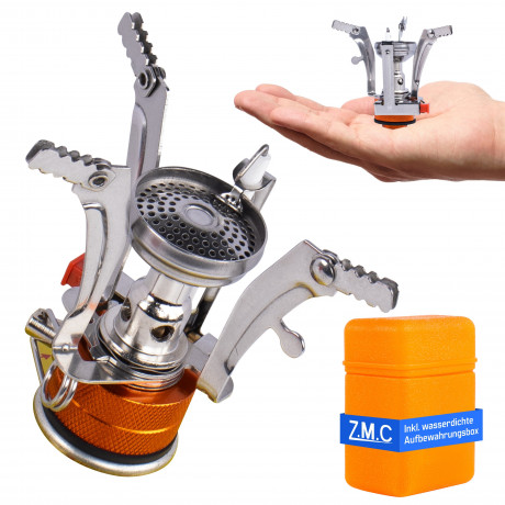 ZMC ZMC Gaskocher Mini Outdoor Campingkocher 3200W, (Butan Gas Kartusche Piezozundung Kochfeld), Camping Gas Kocher Stove Herd Kartuschenkocher Faltbar Butangas  Газовая плита ZMC Мини уличная походная плита 3200 Вт (бутановый газовый картридж с пьезоэлек