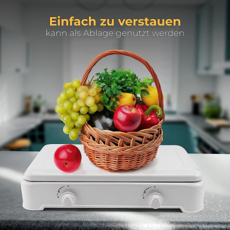 Magnum Wave Magnum Wave Gaskocher 2-flammig inkl. Gasschlauch Robuster Campingkocher, Camping Gasgrill fur Indoor und Outdoor Tischgrill  Газовая плита Magnum Wave 2 пламени, включая газовый шланг Прочная походная печь, походный газовый гриль для настольн