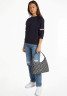 Tommy Hilfiger ICONIC SHOULDER  Handbag denim ICONIC SHOULDER Сумочка джинсовая ткань