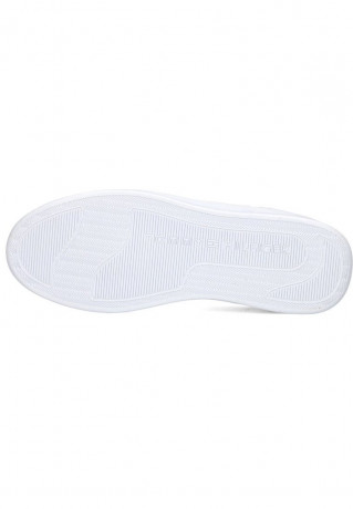 Tommy Hilfiger LAGE BASKET WITH WEBBING Trainers blauw РАСПОЛОЖЕНИЕ КОРЗИНА С ЛЕНТОЙ Кроссовки синий и белый