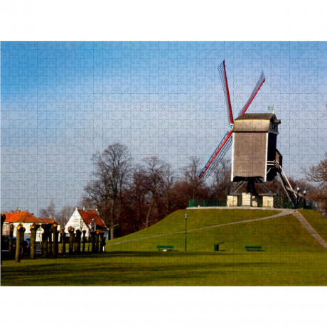 CALVENDO Puzzle CALVENDO Puzzle Mills von Brugge Пазл CALVENDO Puzzle Mills из Брюгге