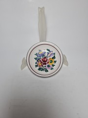 GMUNDNER Keramik Тарелочка для варенья/закусок "Разноцветные цветы" 13,5см, 1950-60гг.