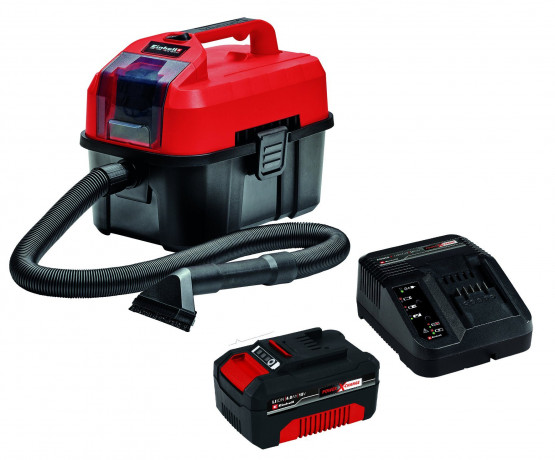 Einhell Einhell Nass-Trocken-Akkusauger TE-VC, Blasanschluss zum Ausblasen von schwer zuganglichen Stellen  Аккумуляторный пылесос Einhell для влажной и сухой уборки TE-VC, насадка для продувки труднодотупных мест