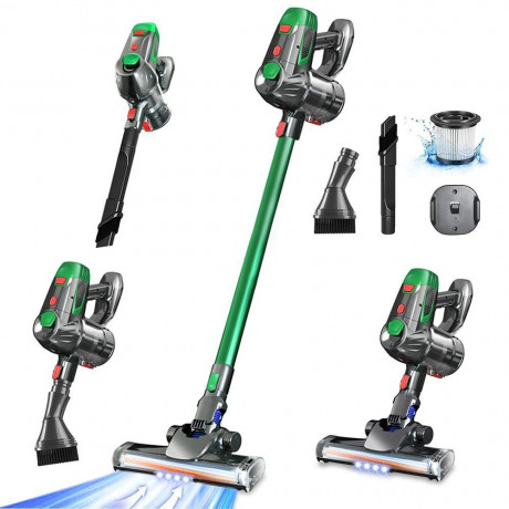 Tisoutec Tisoutec Akku-Stielstaubsauger Akku-Hand-und Stielstaubsauger,Akku Staubsauger, Staubsauger Kabellos, os,Akkusauger,mit Waschbarer HEPA-Filter,Autostaubsauger  Беспроводной ручной пылесос Tisoutec, беспроводной ручной и ручной пылесос, беспроводн