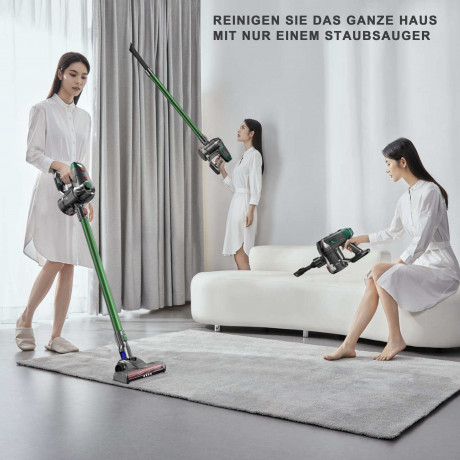 Tisoutec Tisoutec Akku-Stielstaubsauger Akku-Hand-und Stielstaubsauger,Akku Staubsauger, Staubsauger Kabellos, os,Akkusauger,mit Waschbarer HEPA-Filter,Autostaubsauger  Беспроводной ручной пылесос Tisoutec, беспроводной ручной и ручной пылесос, беспроводн