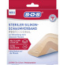 SOS Steriler Silikon-Schaumverband Professional, 2 Stuck, SOS Стерильная силиконовая пенная повязка Professional, атравматичная, 2 шт.