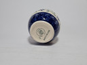 Ваза винтажная Bunzlauer в синих тонах, ручная работа, фарфор, малая, 9 см, Германия, 1960-70гг.