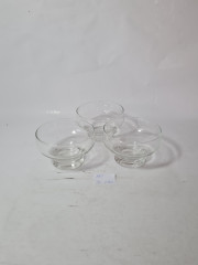 Небольшие чаши винтажные Im Stil Walther Glas, стекло, 9,5 см, 3 шт., Германия, 1960-70гг.