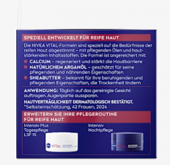 Nivea Anti-Falten Intensiv Nachtpflege, Интенсивный ночной крем против морщин Vital 50мл