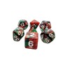 dice4friends 7-tlg. RPG Wurfelset: Racing Green\/Red 7 шт. Набор игральных костей RPG: Racing Green/Red