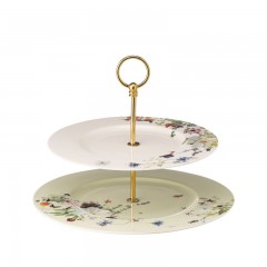 Rosenthal Rosenthal Brillance Grand Air Etagere 2-tlg. Oberer Teller 28 cm / Unterer Teller 33 cm Подставка для торта Rosenthal Brilliance Grand Air 2 шт. Верхняя тарелка 28 см / нижняя тарелка 33 см