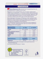 Mivolis Magnesium 400, Dragees Миволис Магний 400 для поддержки энергетического обмена и функции мышц, драже 60 шт
