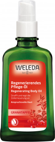 Weleda GRANATAPFEL Regenerierendes Pflege-Oel, 100 ml, Восстанавливающее масло для тела с гранатом для сухой и требовательной кожи, 100 мл