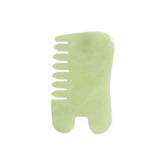 Earth Harbor Island Jade Gemstone Gua Sha + Massaging Comb  Island Jade Gemstone Gua Sha + массажная расческа