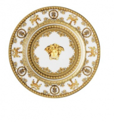 Rosenthal Versace I love Baroque - Bianco Brotteller 18 cm, Розенталь Версачи Фарфоровая тарелка серии "Я люблю барокко" в белом 18 см, 1шт