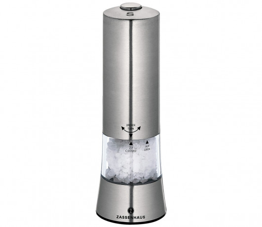 Zassenhaus Zassenhaus Elektr. Salzmuchle GERA silber Zassenhaus Electric Salzm chle GERA