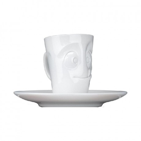 Fiftyeight Products TV Tassen Espressotasse weiss lecker 80 ml TV cups чашка для эспрессо белая вкусная 80 мл