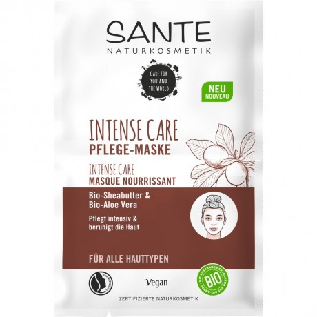 Sante Intense Care Pflege-Maske Bio-Sheabutter & Bio-Aloe Vera  Маска для интенсивного ухода с органическим маслом ши и органическим алоэ вера