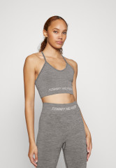 Tommy Hilfiger ESSENTIALS LOW SEAMLESS  Light support sports bra light grey  ESSENTIALS LOW SEAMLESS — Спортивный бюстгальтер с легкой поддержкой светло-серый