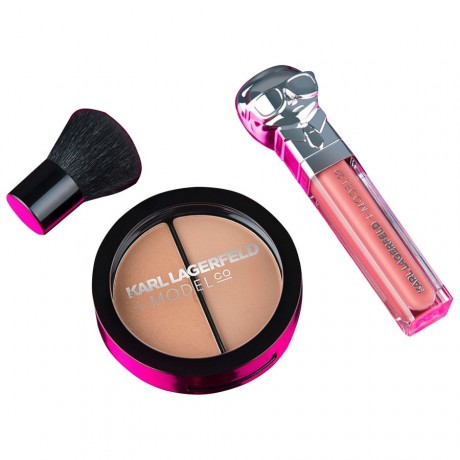 Karl Lagerfeld + ModelCo Holiday Value Luxe Beauty Set Make-up Set Puder, 1 шт.