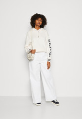Tommy Hilfiger MONOTYPE CROP HOODIE Sweatshirt weathered white MONOTYPE CROP HOODIE Свитер выветрившийся белый
