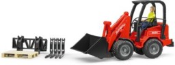 Bruder Schaffer Hoflader 2034 mit Figur und Zubehor Фермерский погрузчик Schaffer 2034 с фигуркой и аксессуарами
