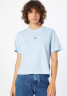 Tommy Hilfiger Print T-shirt hellblau uni футболка с принтом голубой универ
