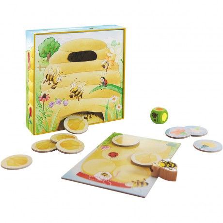 Haba HABA 301838 Meine ersten HABA Настольная игра Пчёлка Ханни (Германия) 301838, дерево, учим цвета и играем все вместе, от 2 лет