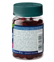 Kneipp Gute Nacht Gummies 30stk, Витамины с мелатонином и витамином B6, Германия, для вечернего приёма, без лактозы и глютена, 30 жевательных пастилок