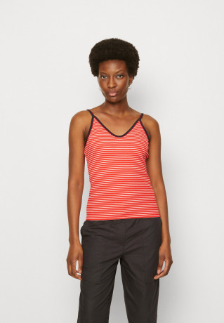 Tommy Hilfiger SLIM MINI STRIPE STRAPPY Top desert rouge/ecru SLIM MINI STRIPE STRAPPY Верх румяна пустыни/экрю
