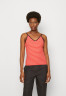 Tommy Hilfiger SLIM MINI STRIPE STRAPPY Top desert rouge/ecru SLIM MINI STRIPE STRAPPY Верх румяна пустыни/экрю
