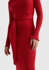 Tommy Hilfiger SLIM FIT MIDI Jumper dress primary red SLIM FIT MIDI Платье-джемпер первичный красный