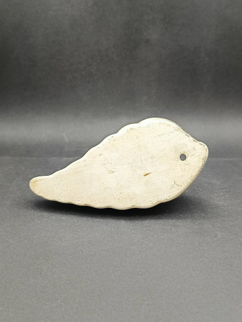 Кашпо для цветов винтажное Tairnbacher в форме ракушки, настенное, майолика, керамика, 15 х 7 см, Германия, 1970-80гг.